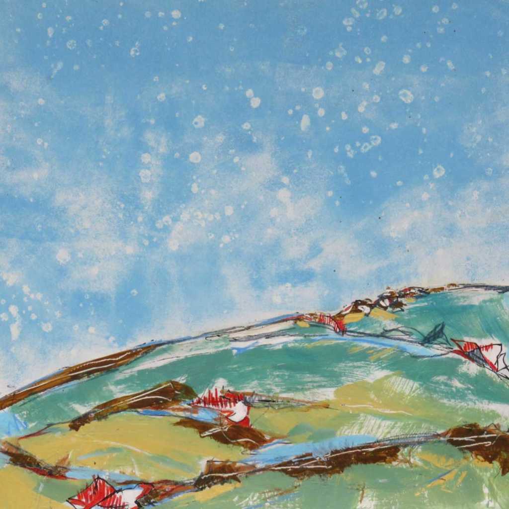 Thin Red Line $370 30cm wide x 30cm&nbsp;high